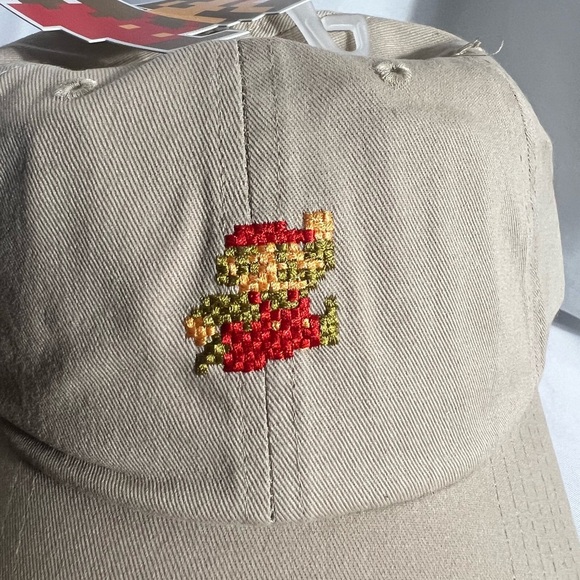 Super Mario Bros Adjustable Baseball Cap NWT 14Y and Up Khaki - Picture 5 of 8